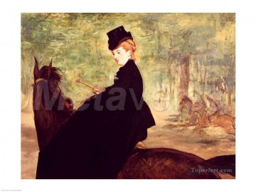 Impressionism Works - The Horsewoman Realism Impressionism Edouard Manet